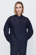 Denim Shirt in Solid Denim