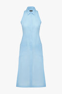 Breeze Dress in Azure Ramie