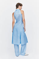 Breeze Dress in Azure Ramie
