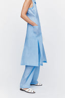 Breeze Dress in Azure Ramie