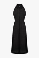 Breeze Dress in Black Ramie