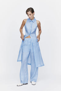 Breeze Dress in Azure Ramie by Gaiavittoria
