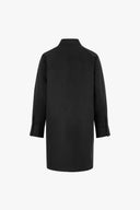 Long Shirt in Black Poplin