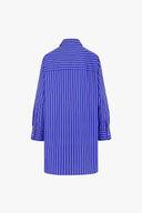 Long Shirt in Indigo Stripes