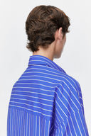 Long Shirt in Indigo Stripes
