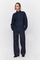 Denim Trousers in Solid Denim