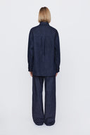 Denim Trousers in Solid Denim
