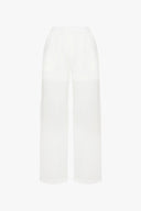 Pantaloni in White Ramie
