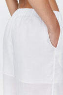 Trousers in White Ramie