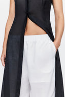 Trousers in White Ramie