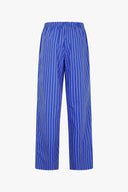 Oversize Trousers in Indigo Stripes