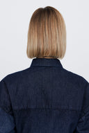 Denim Volume Shirt Dress in Gradient Denim