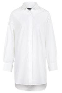 Oversized Cotton Long Shirt
