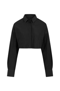Super Cropped Shirt in Taffeta