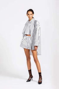 Oversized Cotton Long Shirt