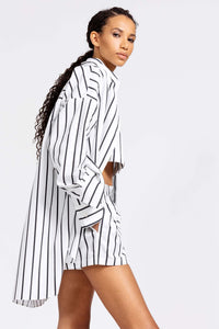 Oversized Cotton Long Shirt