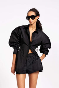 Volume Shirt Dress in taffeta